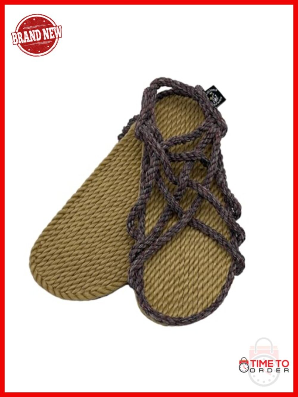 Handmade Rope Sandals Unisex Vegan Adjustable Flat Jesus Sandals
